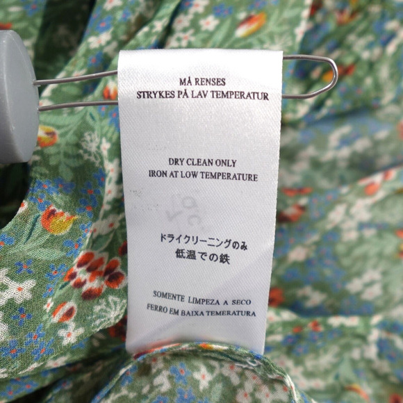 byTiMo Georgette Midi Dress Medium Green Garden Floral - Picture 12 of 16